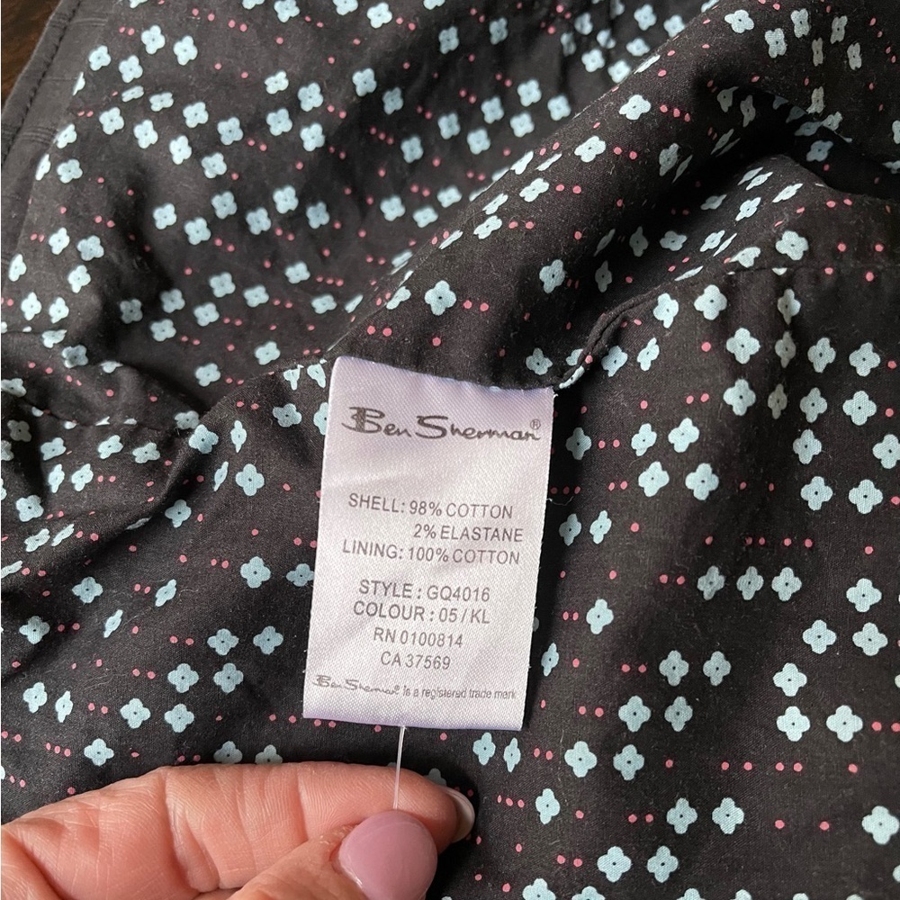 Ben Sherman Women’s Black Cotton Jacket Size Medium - Picture 7 of 8